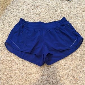 lululemon athletica Blue Athletic Shorts Moisture-Wicking Design